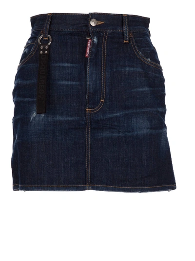 Shop Dsquared2 Skirt In Blue