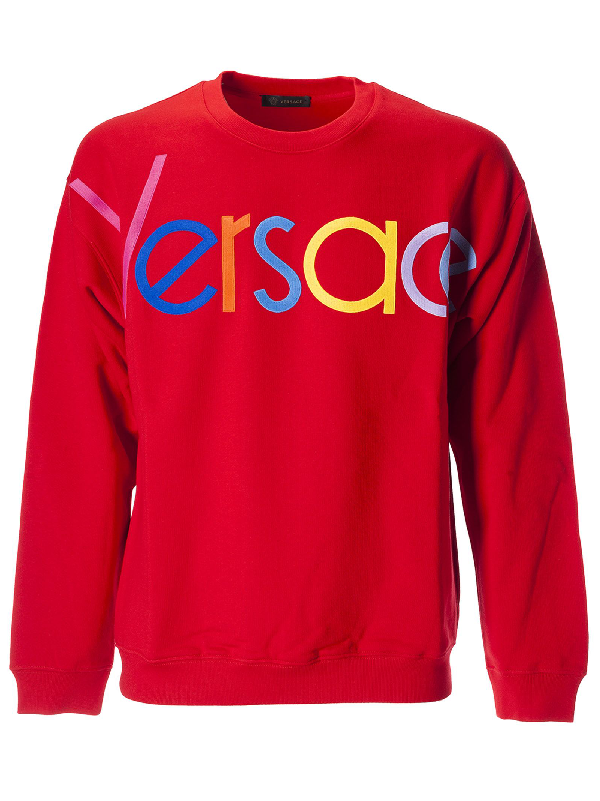versace sweater red