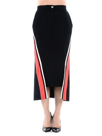 Shop Alexander Mcqueen Skirt With Side Panels In Black