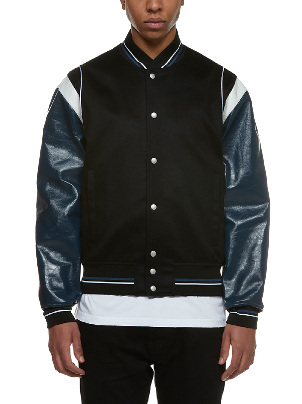 Givenchy Jacket In Nero Blu Bianco | ModeSens