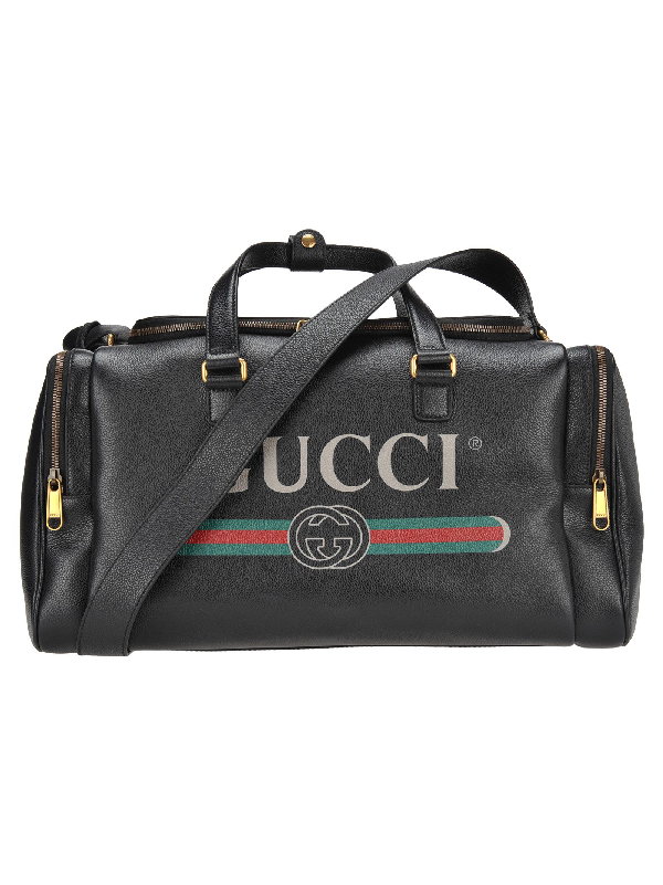 Gucci Gym Bag Logo In Black ModeSens