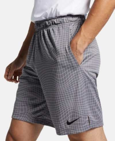Shop Nike Men's Dri-fit Printed 9" Shorts In Gunsmoke