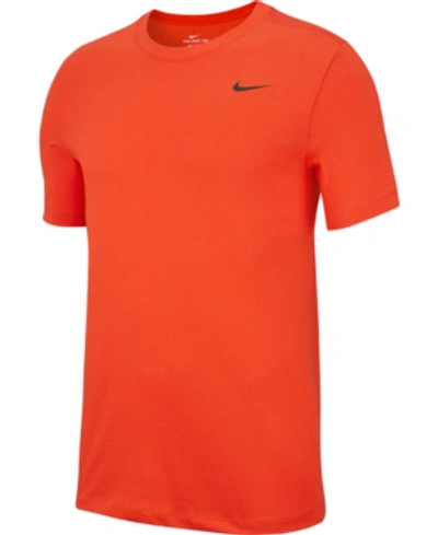 Shop Nike Men's Dri-fit Training T-shirt In Team Orange
