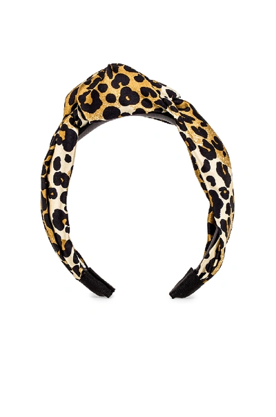 Shop Jennifer Behr Fiona Headband In Leopard