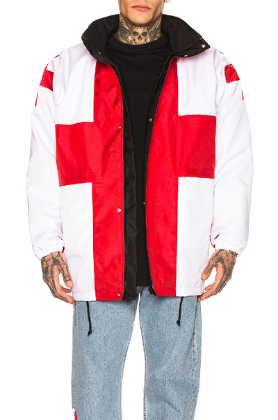 Shop Vetements Flag Jacket In Georgia