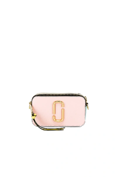Shop Marc Jacobs Snapshot Crossbody In Pink. In Blush Multi