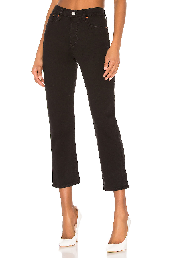 levi's wedgie straight jeans black heart