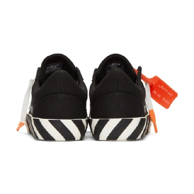 Shop Off-white Black Striped Vulcanized Sneakers