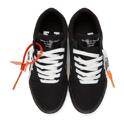 Shop Off-white Black Striped Vulcanized Sneakers