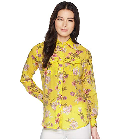 ralph lauren floral button down shirt