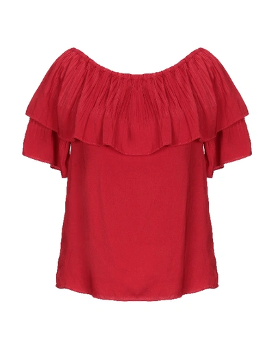 Shop Maje Blouses In Red