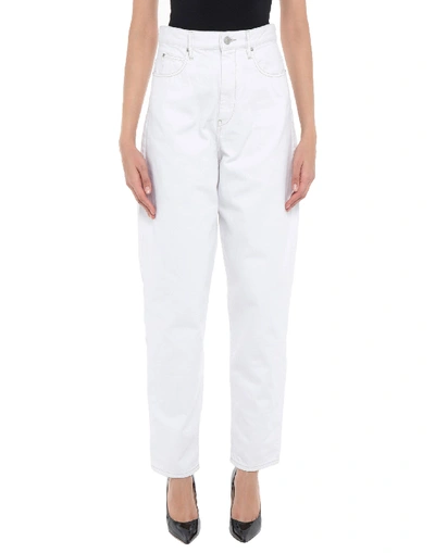Shop Isabel Marant Étoile Marant Étoile Woman Jeans White Size 12 Cotton