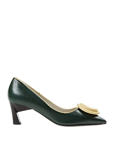 Shop Marni Pump In Dark Green