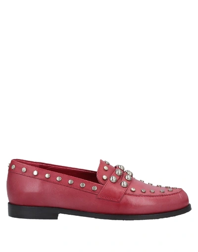 Shop Claudie Pierlot Loafers In Red