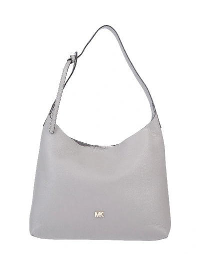 Shop Michael Michael Kors Shoulder Bag In Dove Grey