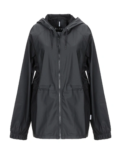 Shop Rains Overcoats In Black