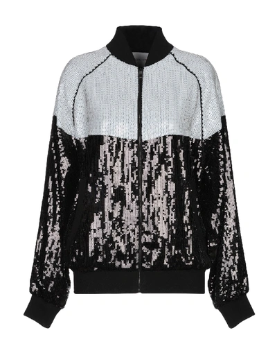 Shop Alberta Ferretti Woman Jacket Black Size 6 Acetate, Cupro