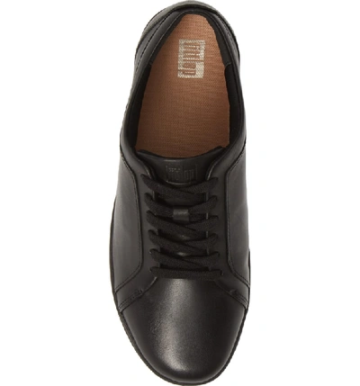 Shop Fitflop Rally Sneaker In Black Leather