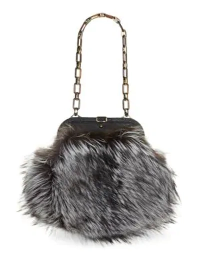 Shop Dee Ocleppo Mustique Silver Fox Shoulder Bag
