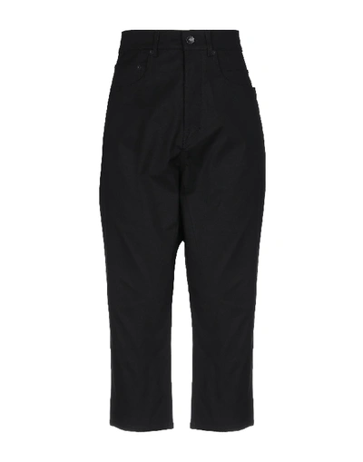 Shop Rick Owens Drkshdw Cropped Pants & Culottes In Black