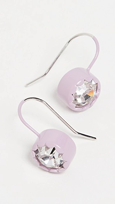Shop Marc Jacobs Scalloped Earrings In Light Purple