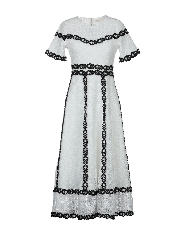 Maje Midi Dress In White | ModeSens