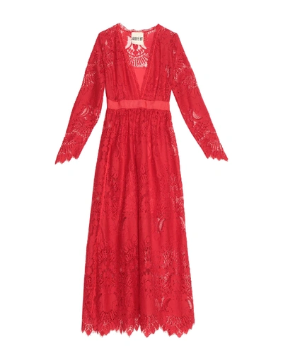 Shop Aniye By Woman Maxi Dress Red Size L Cotton, Polyamide, Polyester