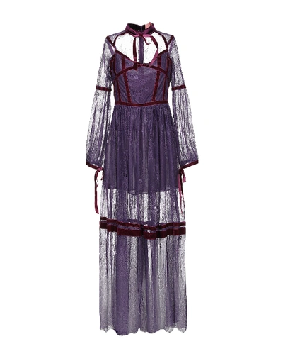 Shop Amuse Long Dress In Purple