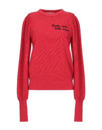 Shop Maje Sweaters In Red