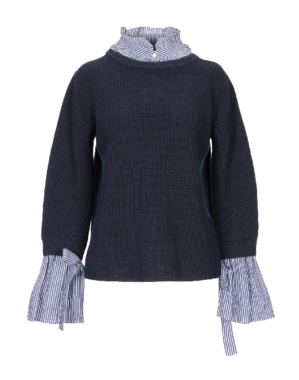 Claudie Pierlot Sweater In Dark Blue | ModeSens