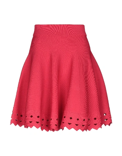 Shop Maje Mini Skirt In Red