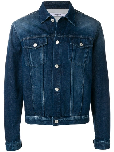 Shop Givenchy Classic Denim Jacket - Blue