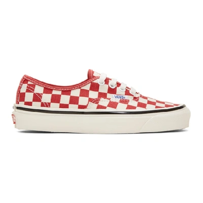 Shop Vans Red & Off-white Anaheim Factory 44dx Sneakers