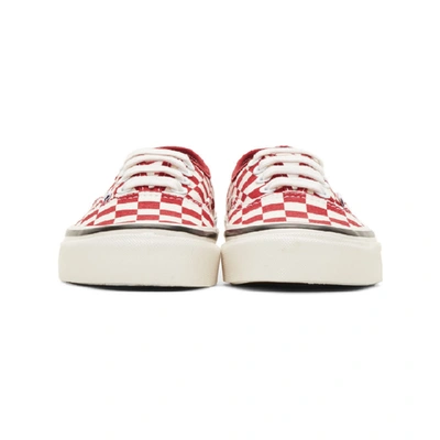 Shop Vans Red & Off-white Anaheim Factory 44dx Sneakers