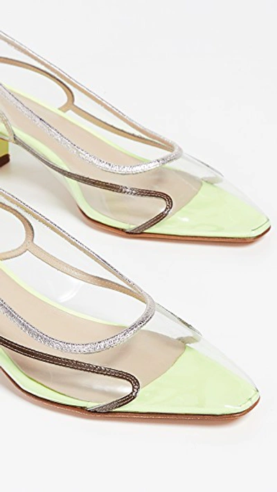 Shop Maryam Nassir Zadeh Naima Pumps In Sun Florescent