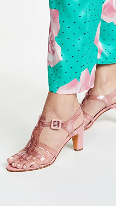Shop Maryam Nassir Zadeh Paros Sandals In Rose