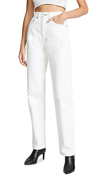 Ksubi Playback High-rise Straight-leg Jeans In White | ModeSens
