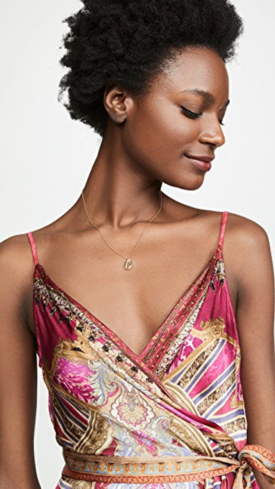 Camilla Asymmetrical Wrap Dress With Straps In Lounge Hour