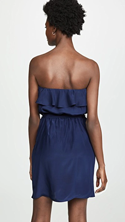 Shop Amanda Uprichard Joan Dress In Navy