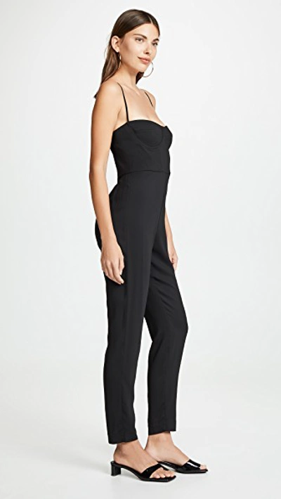 Shop Michelle Mason Bustier Jumpsuit In Black