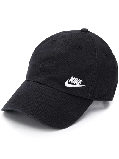 Shop Nike Embroidered Logo Cap In Black