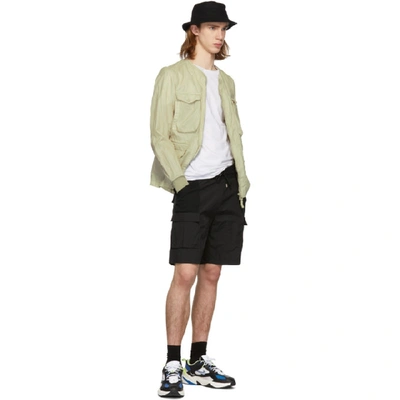 Shop John Elliott Black Tactical Cargo Shorts