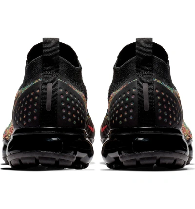 Shop Nike Air Vapormax Flyknit 2 Sneaker In Black/ Pink/ Blue/ Volt/ Jade