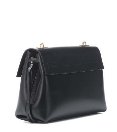 Shop Valentino Vring Medium Shoulder Bag In Black