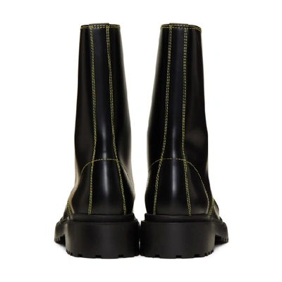 Shop Balenciaga Black Military Boots In 1000 Black