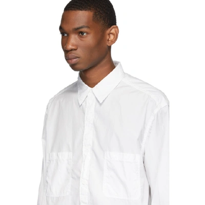 Shop Yohji Yamamoto White Cotton Shirt