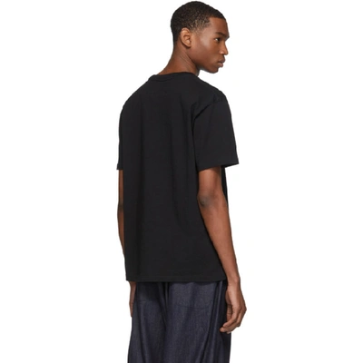 Shop Yohji Yamamoto Black New Era Edition Cotton T-shirt