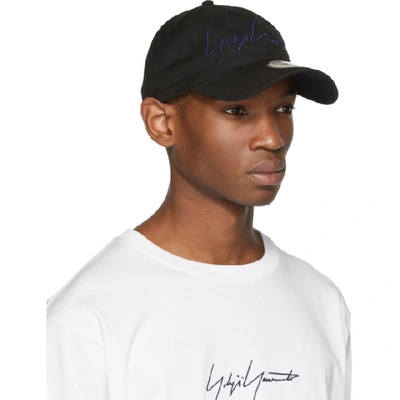 Shop Yohji Yamamoto Black Signature Cap