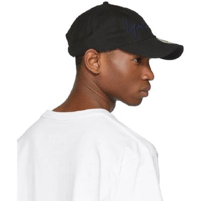 Shop Yohji Yamamoto Black Signature Cap