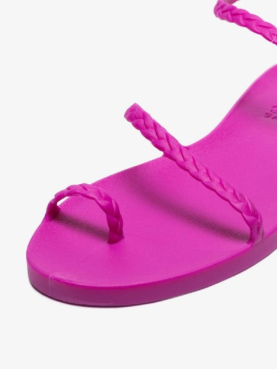 Shop Ancient Greek Sandals Pink Eleftheria Jelly Sandals